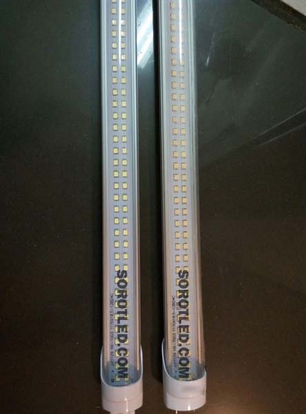 Lampu T8 LED 2 Baris 18watt Body Bening